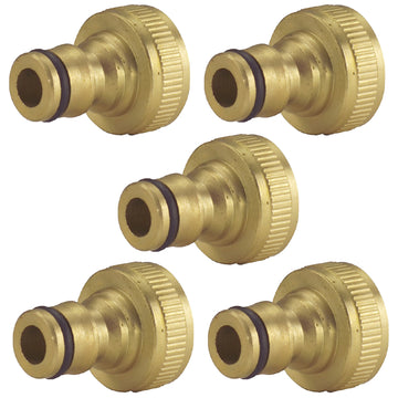 5Pcs Kingfisher Pro Brass Threaded Tap Connectors