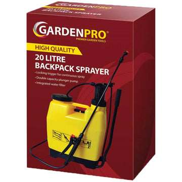 GardenPro 20 Litre Backpack Pump Water Chemical Sprayer