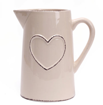 Heart Embossed Dolomite Jug