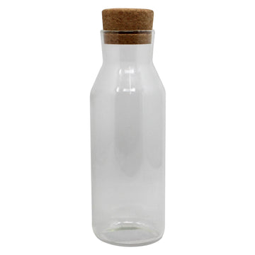 Glass Storage Jar With Cork Lid Container