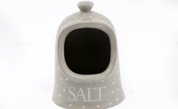 Grey Dolomite Hearts Salt Dispenser