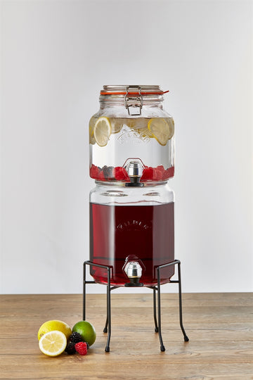 Kilner 5.2 Litre Clip Top Stackable Jar Set w/ Tap & Stand