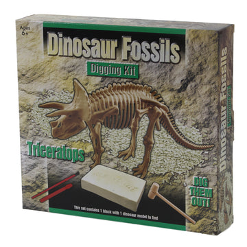 Kids Dinosaur Triceratops Digging Excavation Educational  Kit