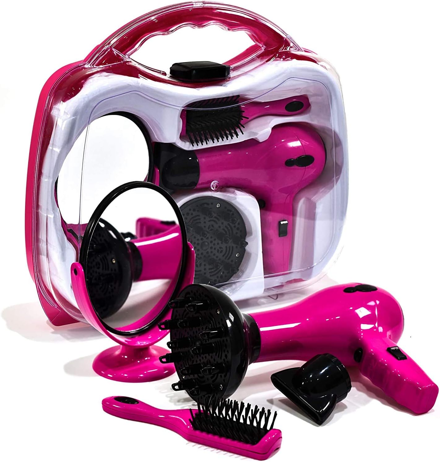 4Pc Kids Hair Dryer Stylist Play Set