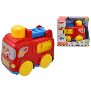 Press And Go Fire Engine Truck Toy