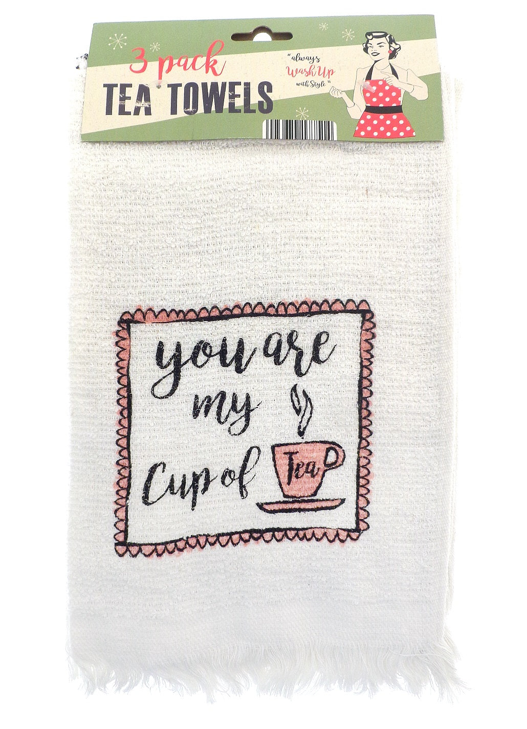 3pk You Are My Cup of Tea Kitchen Towels