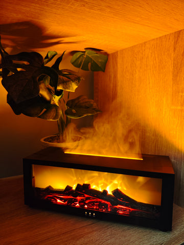 Ember Black Fireplace Shaped Ultrasonic Diffuser