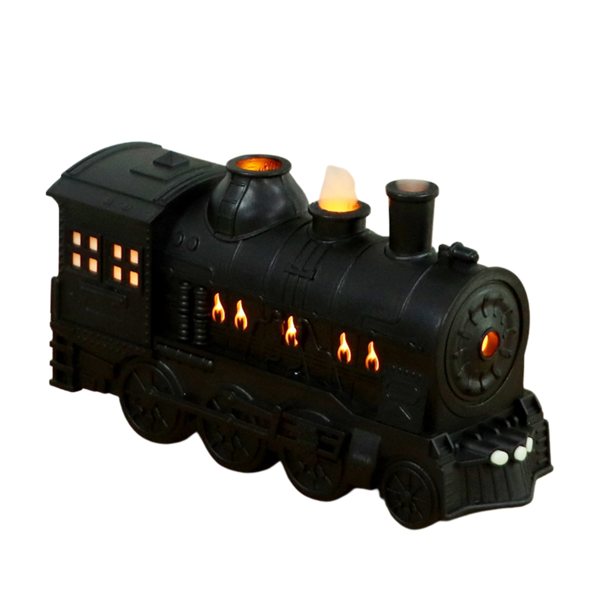 Black Vintage Train Shaped Ultrasonic Diffuser