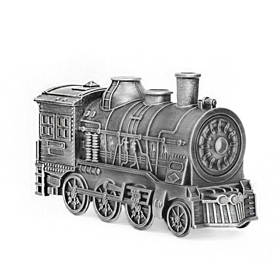 Silver Vintage Train Shaped Ultrasonic Diffuser