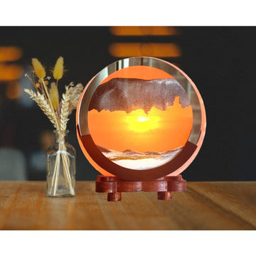 Himalayan Salt Round Lamp White Sand 3.5KG