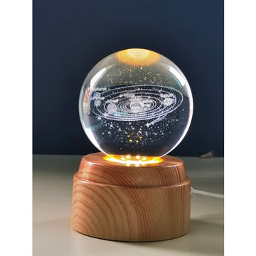 Solar System Crystal LED Globe Lamp