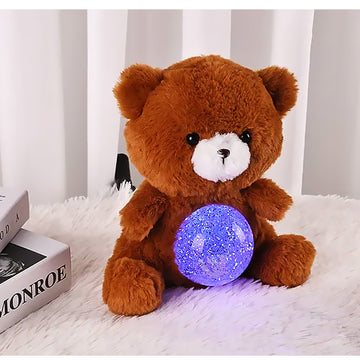 Fudge Teddy Bear Plush with Magic Belly Glitter Ball