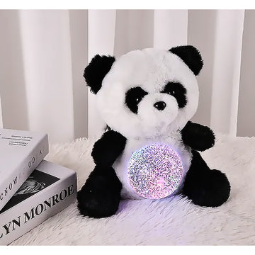 Mina Panda Bear Plush with Magic Belly Glitter Ball