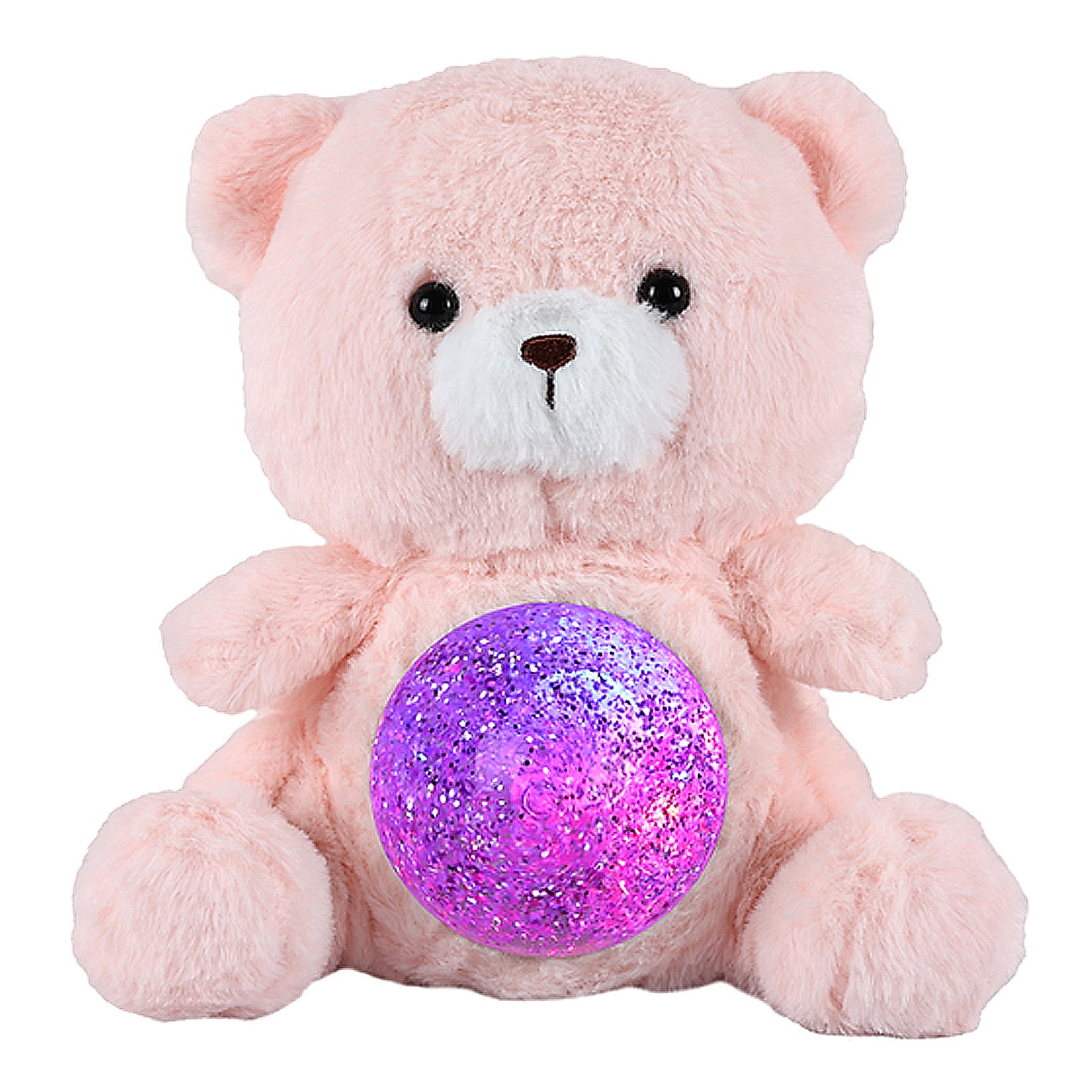 Rosie Teddy Bear Plush with Magic Belly Glitter Ball