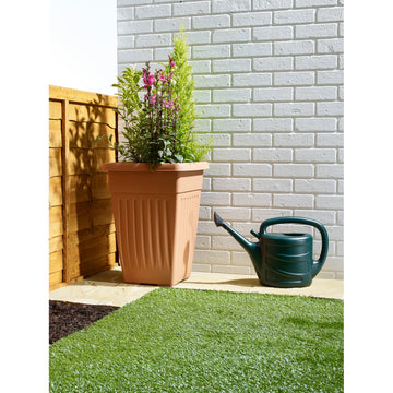 4 pcs 42cm Tall Brown Basic Planter Terracotta