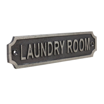 Metal Laundry Room Signage