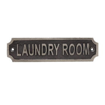 Metal Laundry Room Signage