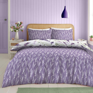 Lavender Duvet Cover Set, Double, Purple