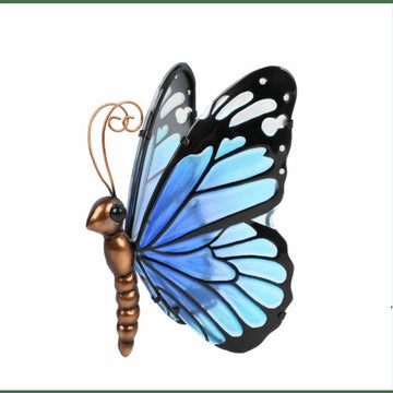 Teal Blue Fairy Butterfly LED Lamp