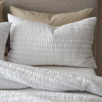 Catherine Lansfield Lennon Stripe Duvet Cover Set, King, White