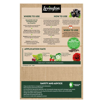 Levington 3.5kg Chicken Manure Plant Food Fertiliser