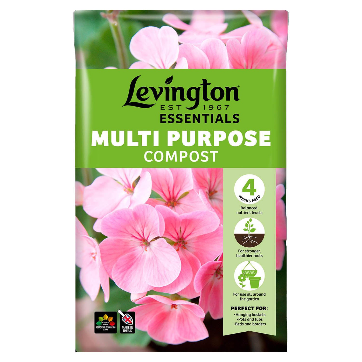 Levington Peat Free Compost Multi Purpose 40L Bag