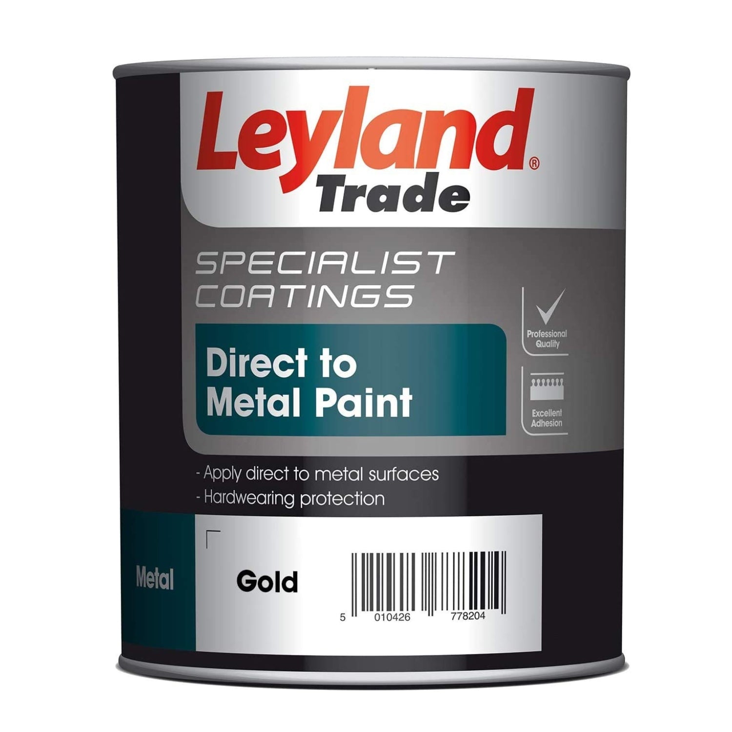 750ml Gold Leyland Trade Specialist Coatings Direct to Metal Paint