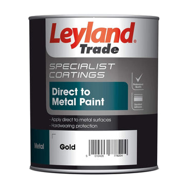 750ml Gold Leyland Trade Specialist Coatings Direct to Metal Paint