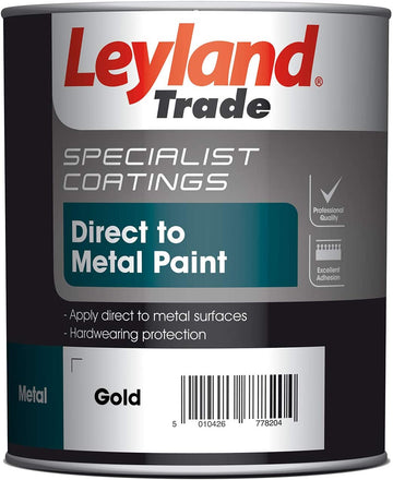 750ml Gold Leyland Trade Specialist Coatings Direct to Metal Paint