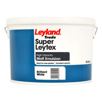 Brilliant White Trade Super Leytex Matt Emulsion, 10L