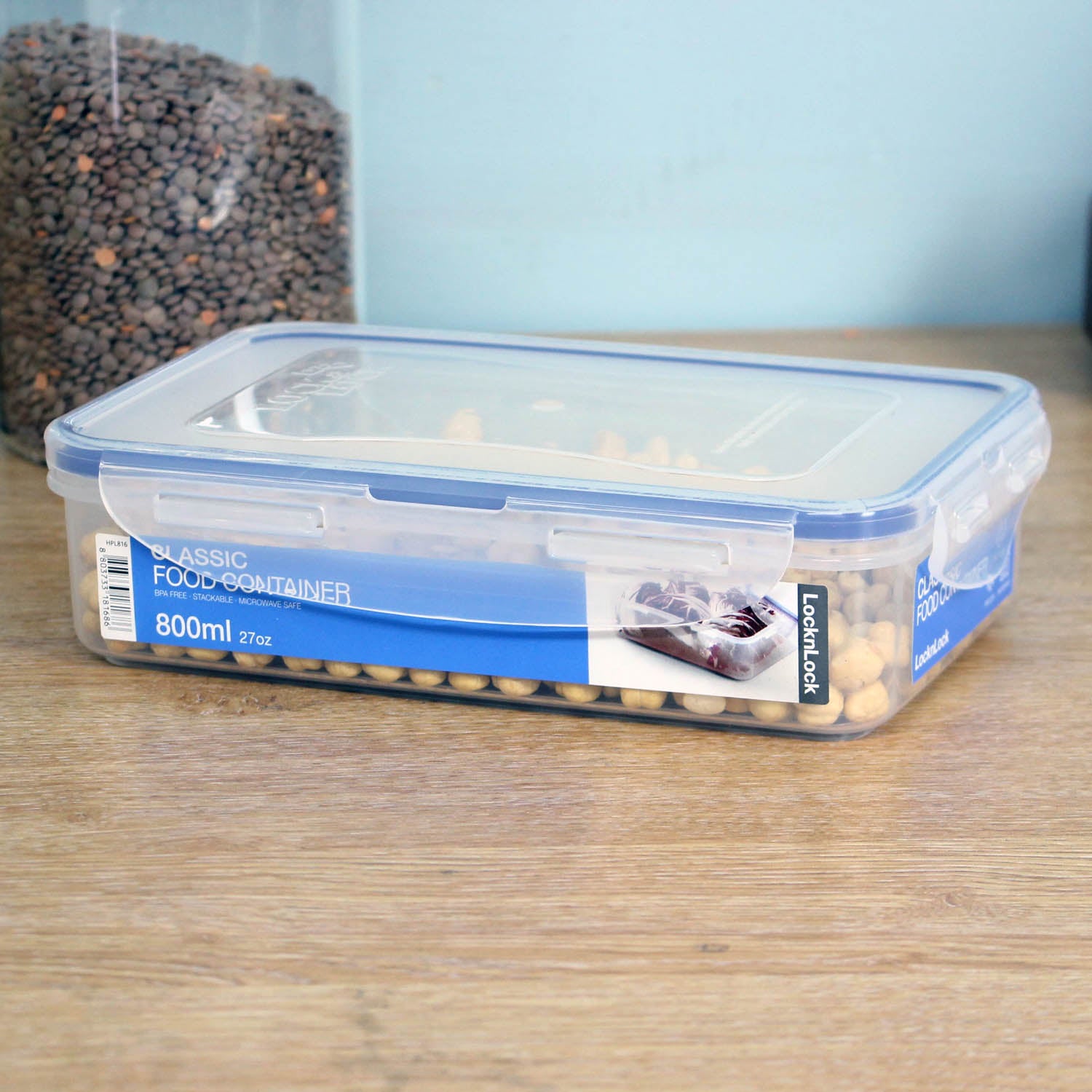 Locking pet food top container