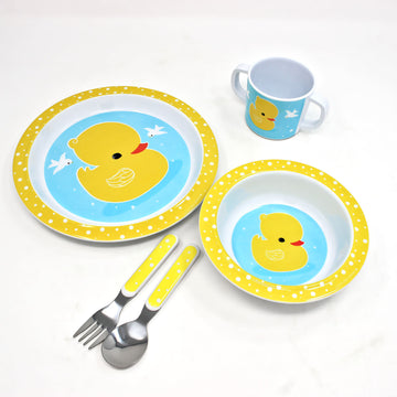 LLC Little Yellow Duckling Children's Dinner Set