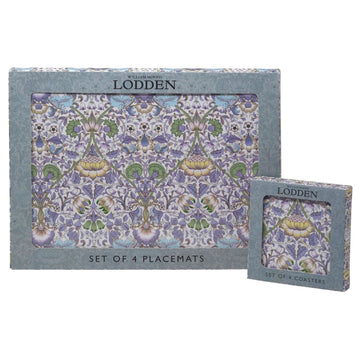4Pcs William Morris Lodden Cork Back Placemats
