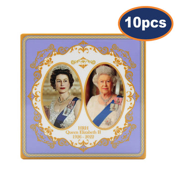 10pcs Queen Elizabeth II Ceramic Coaster