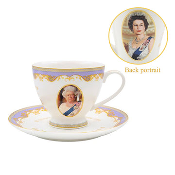 Queen Elizabeth II 200ml Cup and Saucer Set