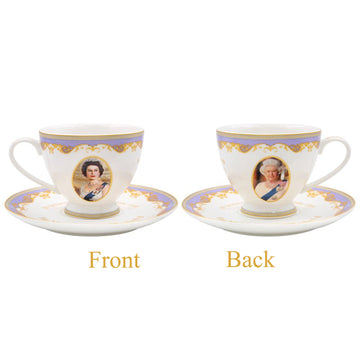 Queen Elizabeth II 200ml Cup and Saucer Set