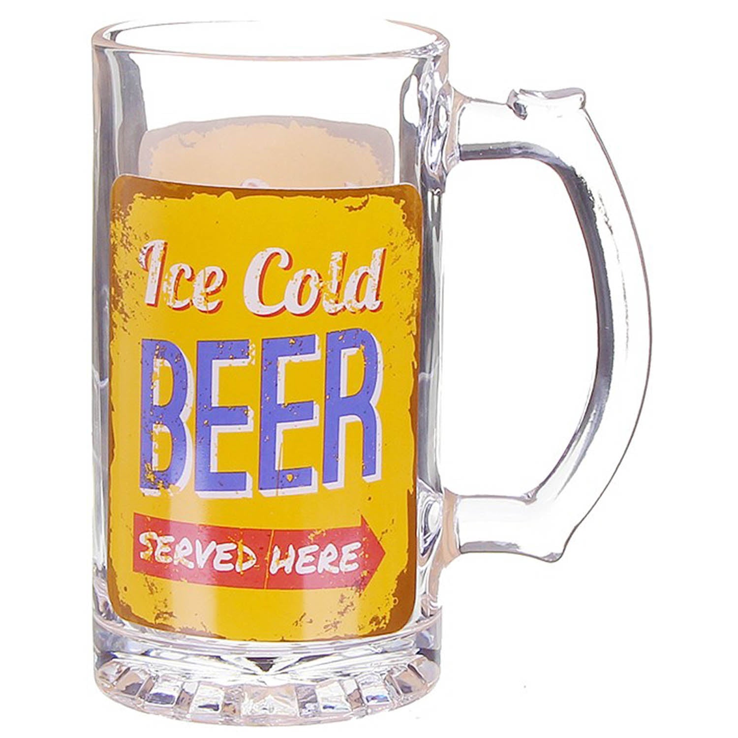 Ice Cold Beer Served Here Large Beer Mug