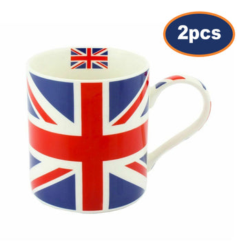 2PCS Union Jack British Flag 350ml Mug