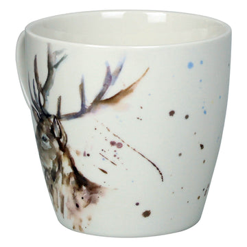 350ml  Fine China Mug - Watercolour Stag