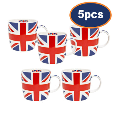 5Pcs 175ml Union Jack Ceramic Mug