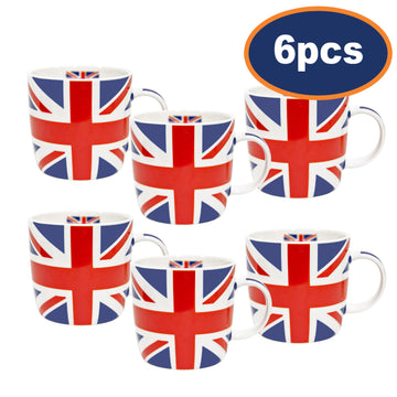 6Pcs 175ml Union Jack Ceramic Mug