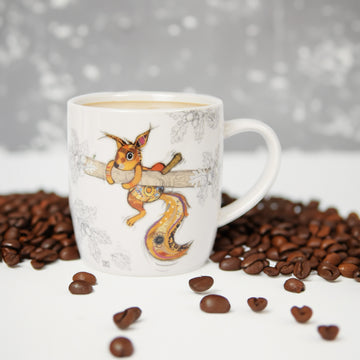 350ml Bug Art Sammy Squirrel Ceramic Mug