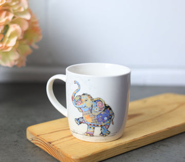350ml Fine China Bug Art Eddie Elephant Coffee Mug