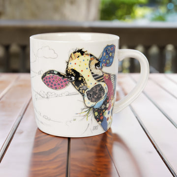 350ml Bug Art Connie Cow Ceramic Mug