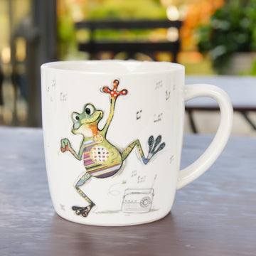 350ml Bug Art Freddy Frog Ceramic Mug