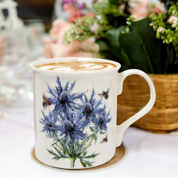 300ml Bee-tanical Thistle Flower Design Ceramic Mug