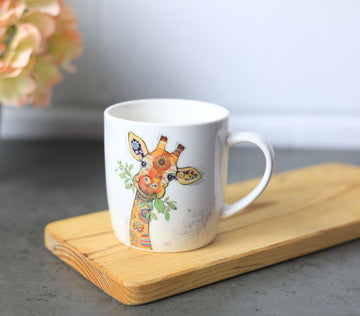 350ml Fine China Bug Art Gina Giraffe Coffee Mug