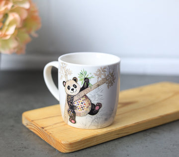 350ml Fine China Bug Art Po Zi Panda Coffee Mug