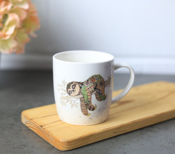 Fine China 350ml Mug Bug Art Simon Sloth Coffee Cup