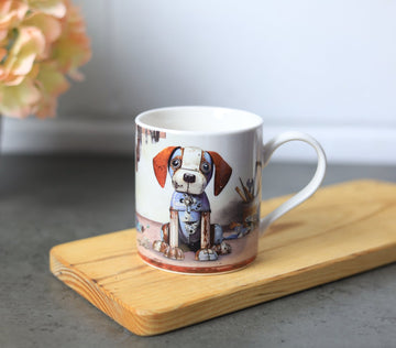Ceramic Mug Scrap Beagle Art Design 350ml Coffee Cup
